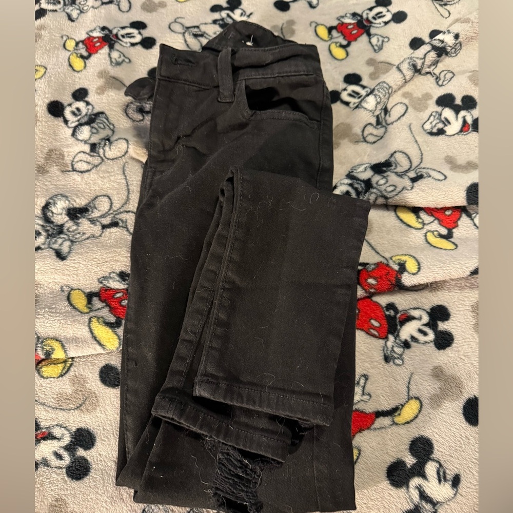 American Eagle Outfitters Charcoal Denim next level stretch  Pants Sz 0